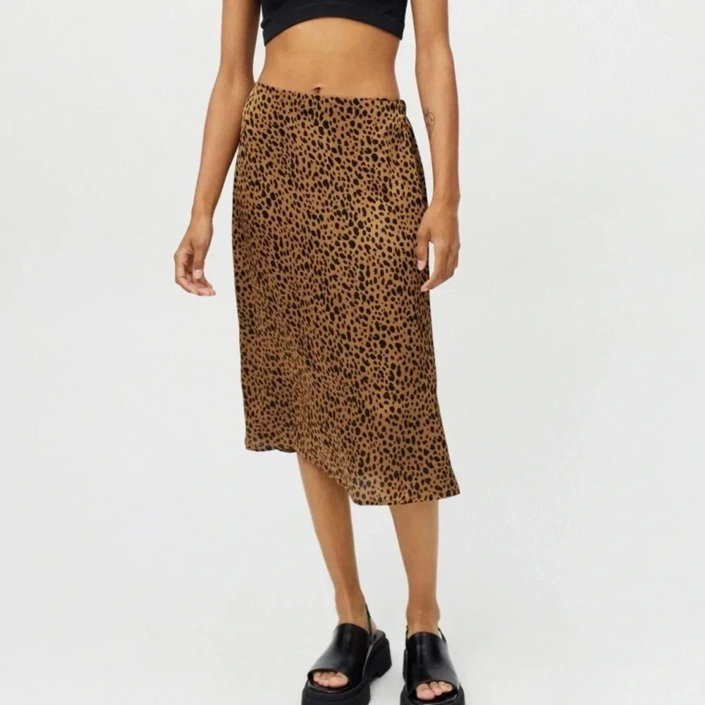 Dress Forum Animal Print Midi Skirt size L